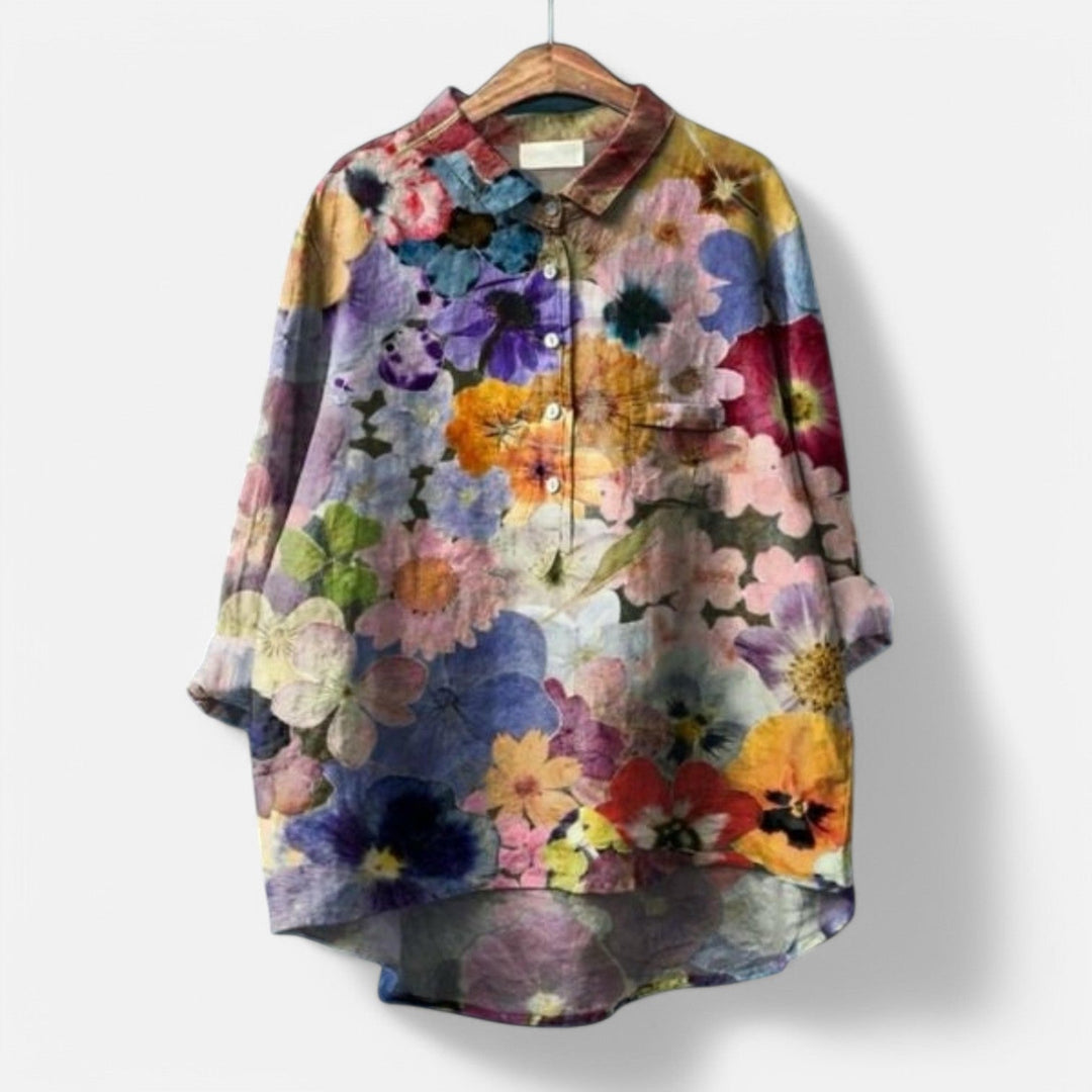 Kiara™ | Stylish Loose Fit Floral Blouse