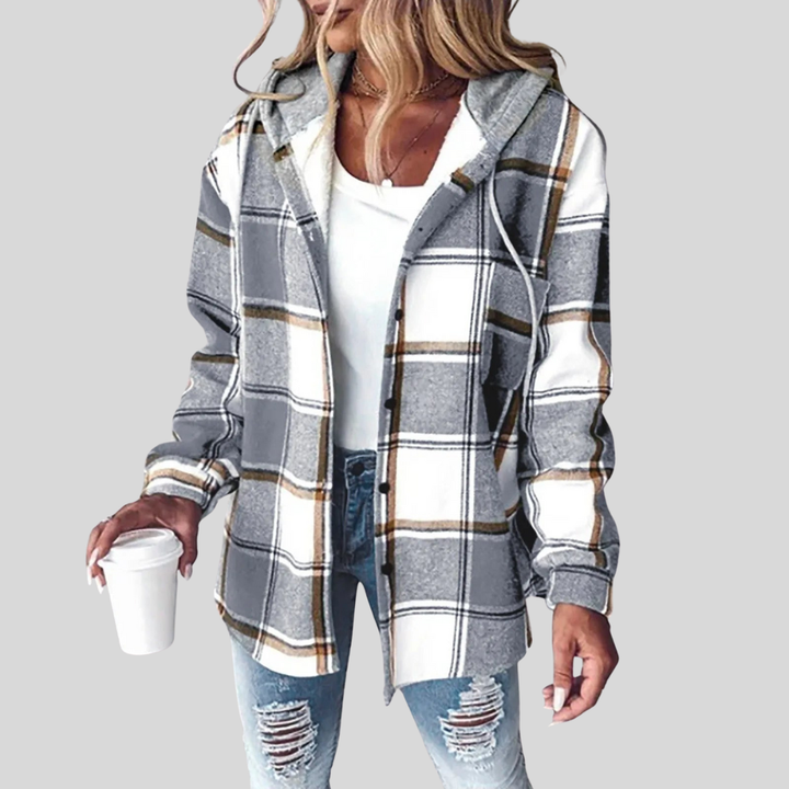 Noa | Plaid Hooded Jacket