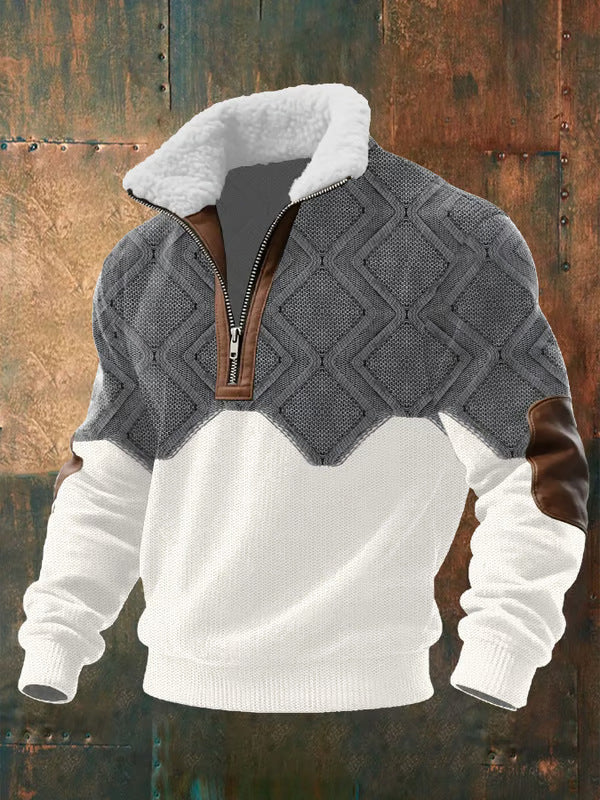 Noah | Zippered Fleece Sweater with High Collar