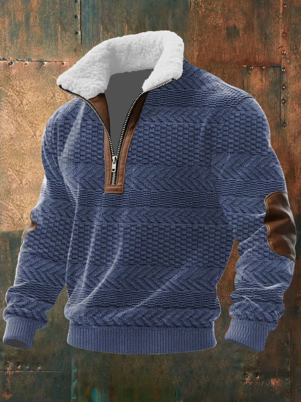Noah | Zippered Fleece Sweater with High Collar
