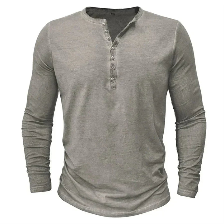 Cyril™ | Long Sleeve Henley Shirt