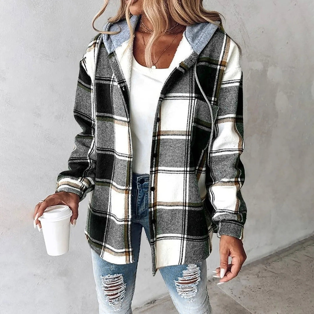 Noa | Plaid Hooded Jacket