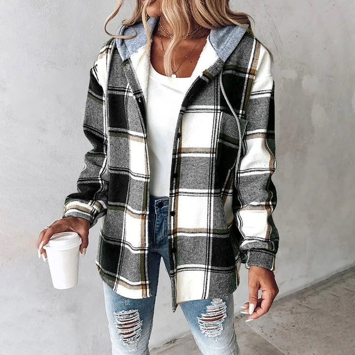 Noa | Plaid Hooded Jacket