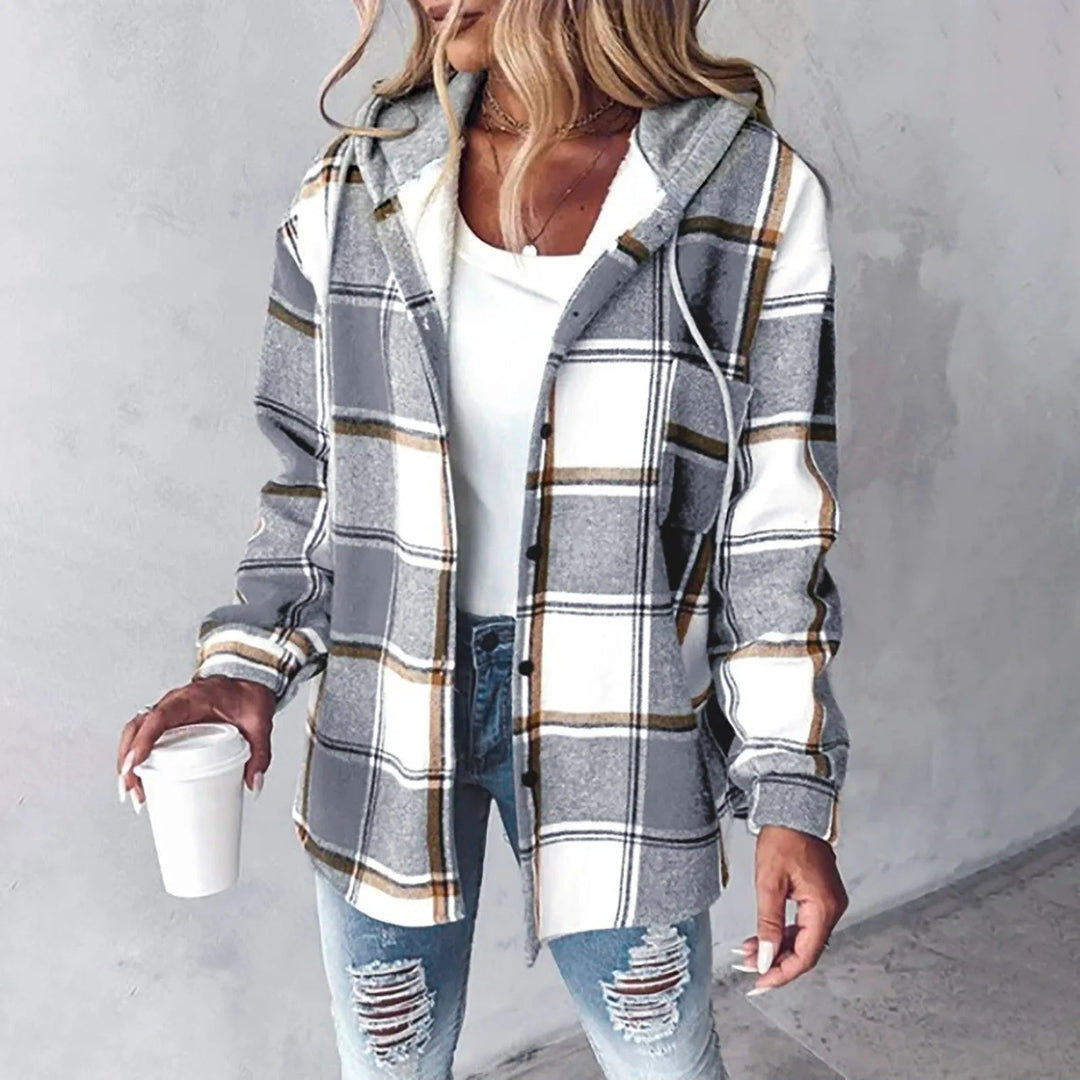 Noa | Plaid Hooded Jacket