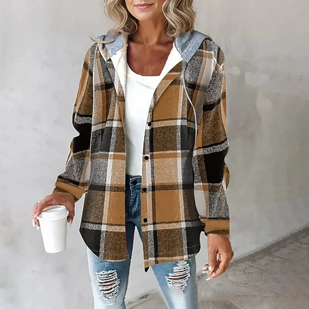 Noa | Plaid Hooded Jacket