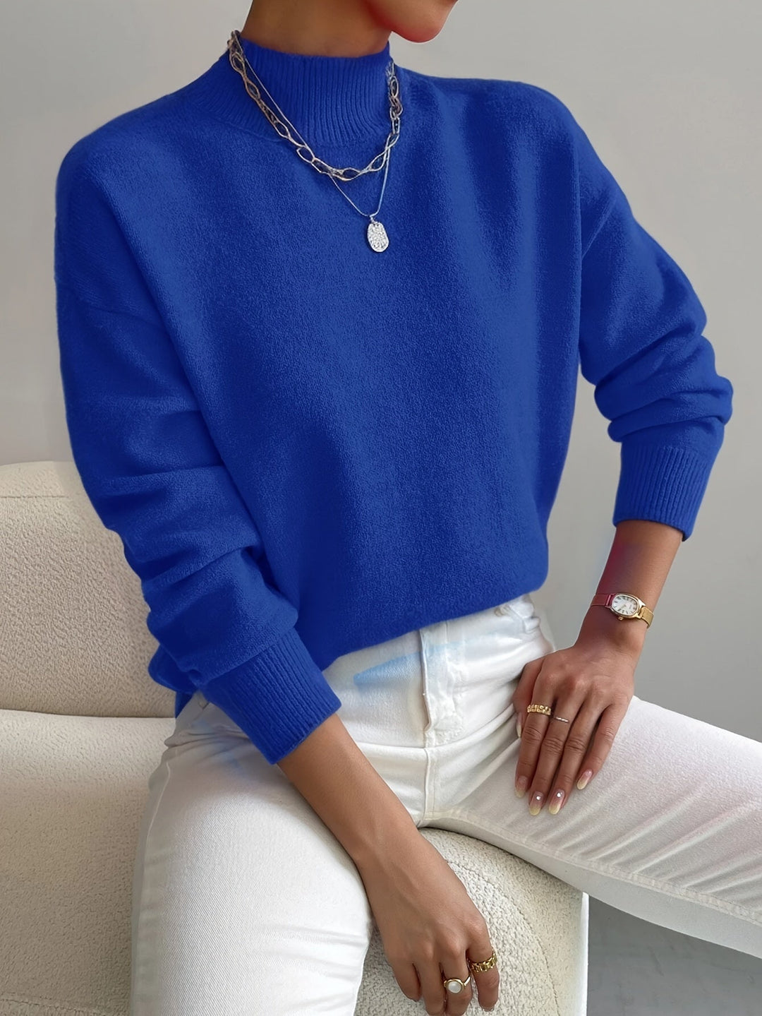 Sam | Classic High-Collar Sweater