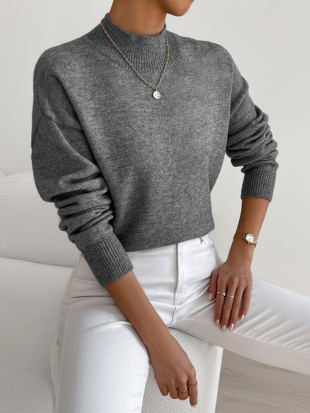 Sam | Classic High-Collar Sweater