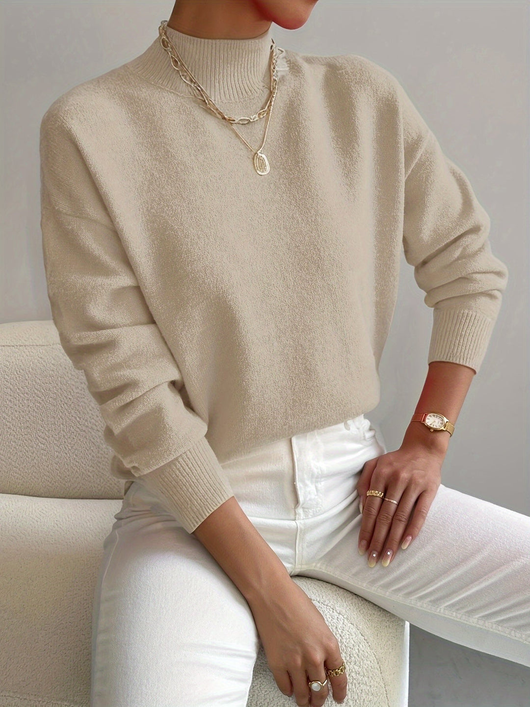 Sam | Classic High-Collar Sweater