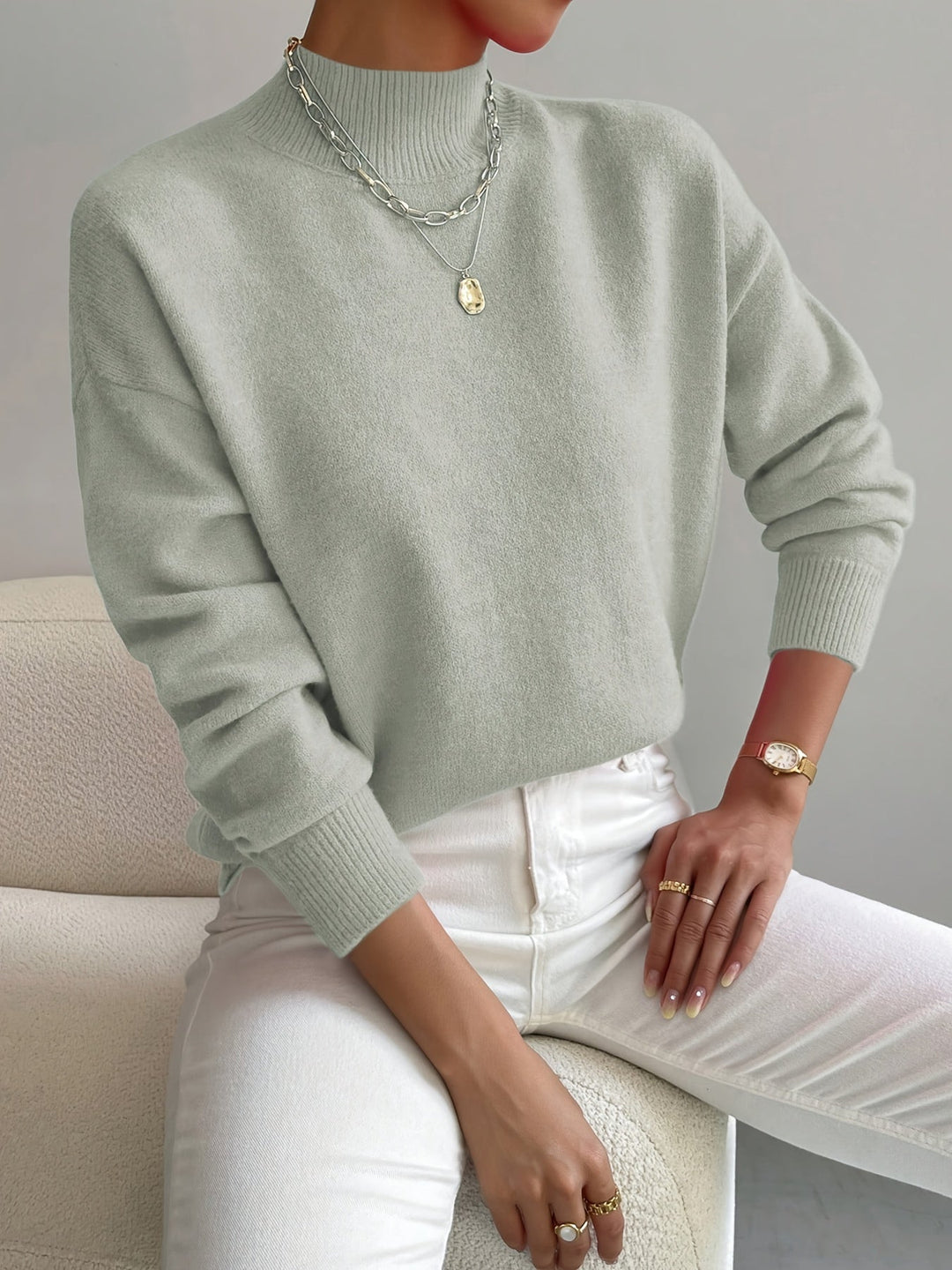 Sam | Classic High-Collar Sweater
