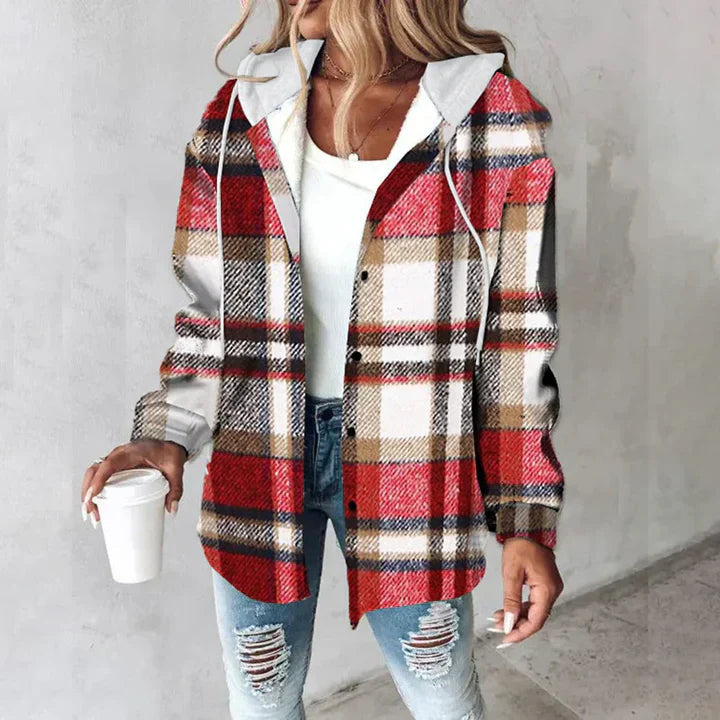 Noa | Plaid Hooded Jacket