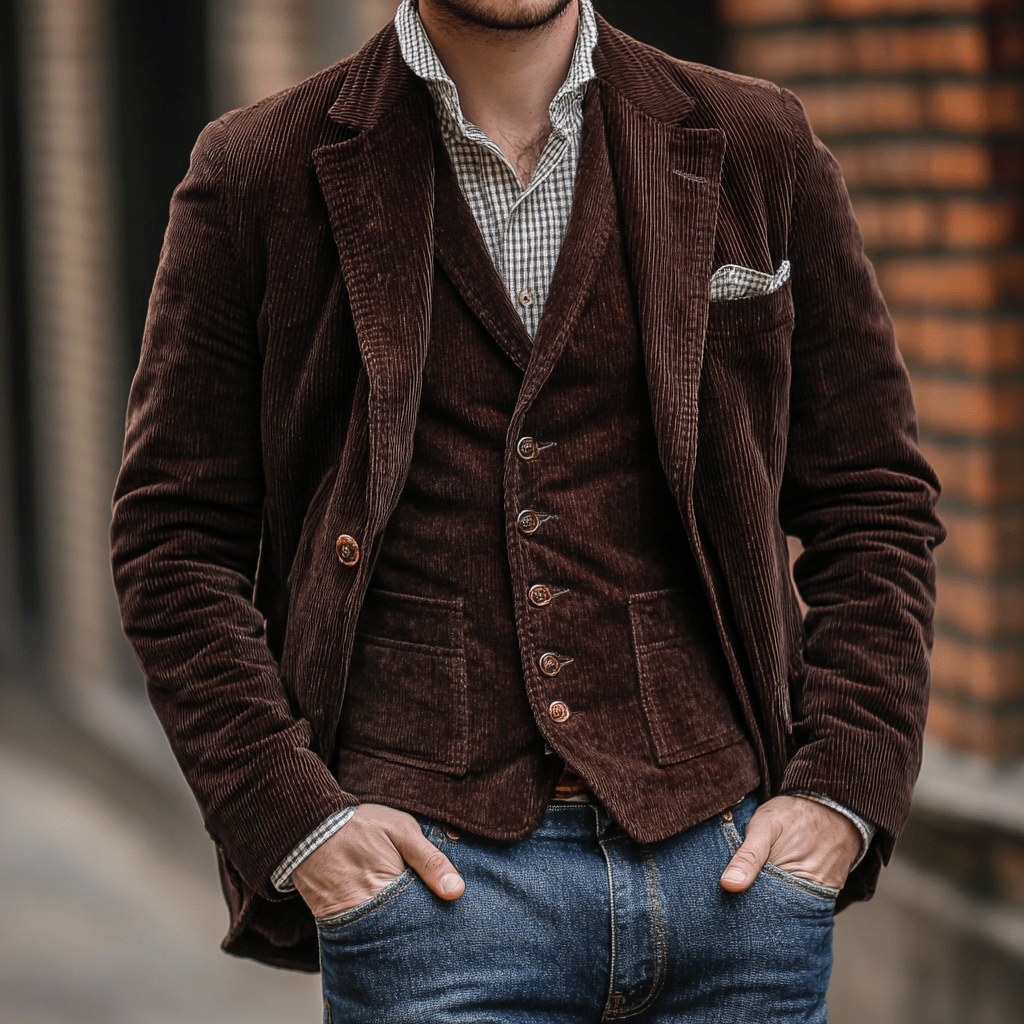 Patricio | Corduroy Blazer & Vest Duo